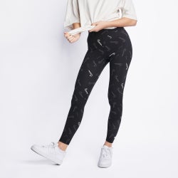 Women Leggings - Nike Sportswear All Over Print Tight - Black-White