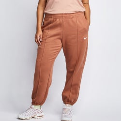 Women Pants - Nike Sportswear Plus Open Hem Pant - Brown-Brown