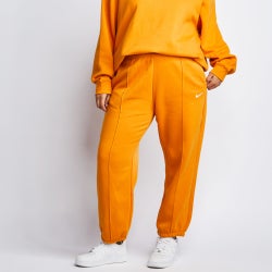 Women Pants - Nike Sportswear Plus Open Hem Pant - Brown-Brown