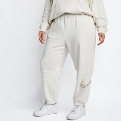 Women Pants - Nike Swoosh Plus Cuffed Pant - Phantom Black-Phantom Black-Phantom Black