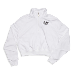 Women Sweatshirts - Nike Air - White-White-Black