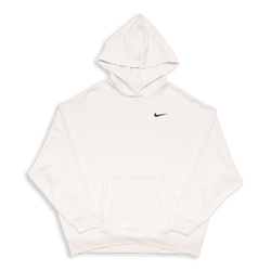 Women Hoodies - Nike Swoosh Crop Over The Head - Phantom-Black-White