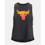 Under Armour Project Rock - Women T-Shirts Jet Gray-Steeltown Gold