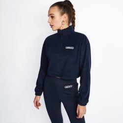 Women Hoodies - adidas Originals Vintage Sports Full-zip - Navy-Navy