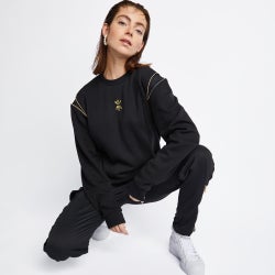 Women Sweatshirts - adidas Originals Relaxed Risque Crew Neck - Black-Black