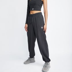 Women Pants - adidas Originals Aerobic Cuffed Pant - Charcoal-Charcoal