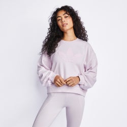 Women Sweatshirts - adidas Originals Aerobic Crew Neck Top - Pink-Pink