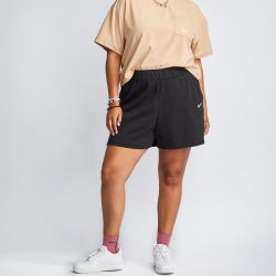 Damen Shorts - Nike Sportswear Plus Short - Black-Black