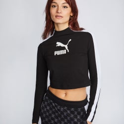 Women T-Shirts - Puma Icon T7 - Black-Black