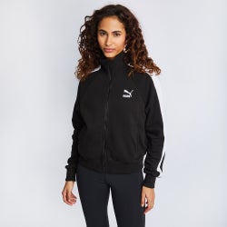 Femme Vestes Zippees - Puma Icon T7 - Black-Black