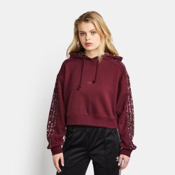 Donna Hoodies - adidas Originals Leopard - Maroon-Multicolor