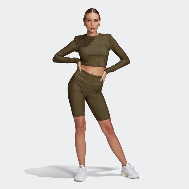 adidas 2 Colored Rib Short Tights - Damen Leggings