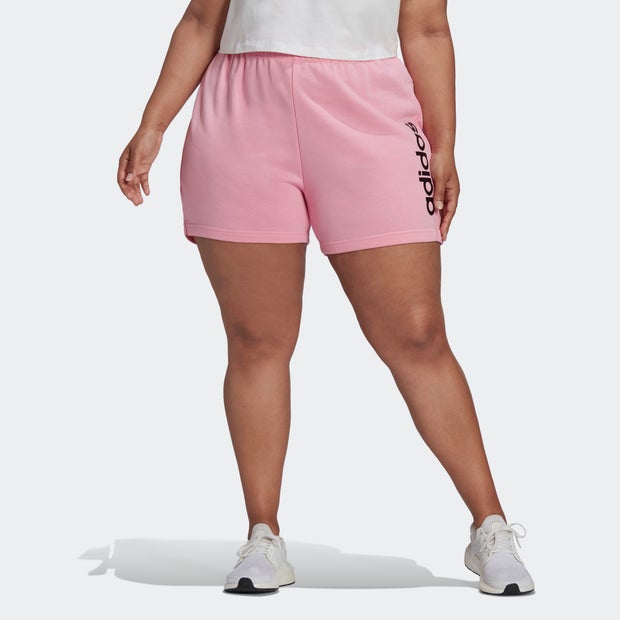Adidas Essentials Slim Logo (Plus Size) - Dames Korte Broeken