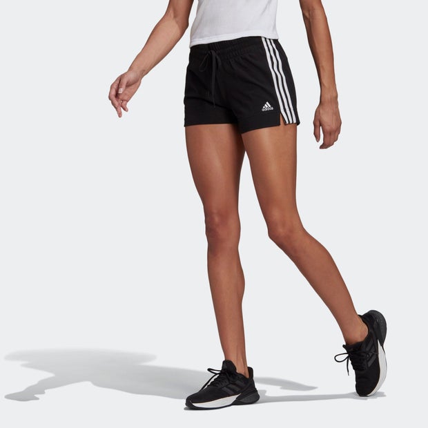 Adidas Essentials Slim 3-Stripes - Dames Korte Broeken