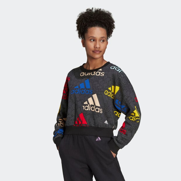 Adidas Essentials Logo Crop - Dames Sweatshirts