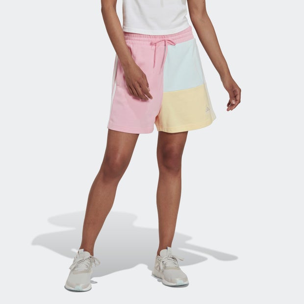Adidas Essentials 3-Stripes Colorblock Oversized - Dames Korte Broeken