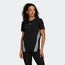 adidas Trainicons 3-Stripes - Femme T-Shirts Black-White
