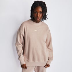 Damen Sweatshirts - Nike Phoenix - Diffused Taupe-Sail-Pink