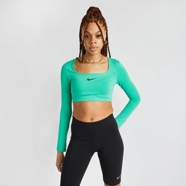 Image of Nike Dance Cropped Longsleeve - Donna T-shirts