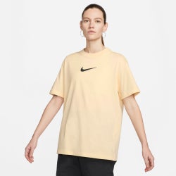 Femme T-Shirts - Nike Swoosh - Pale Vanilla-Black-White
