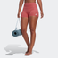 adidas Yoga Essentials High-waisted Short Tights - Mujer Leggings Wonder Red-Wonder Red
