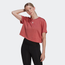 adidas Aeroready Studio Loose Crop - Femme T-Shirts Wonder Red-White