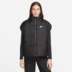 Women Vests - Nike Therma-fit Loose Puffer Vest - Black