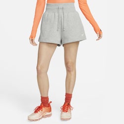 Women Shorts - Nike Phoenix - Dk Grey Heather-Sail