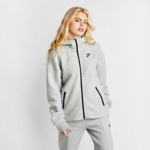 Nike Women’s Tech Fleece Vest Gray Off Center newest Zip Hoodie Cotton Pockets size XS