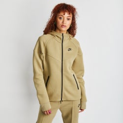 Damen Hoodies - Nike Tech Fleece - Neutral Olive-Black