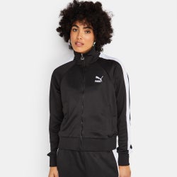 Femme Vestes Zippees - Puma T7 - Black-Black