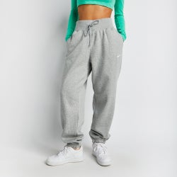 Women Pants - Nike Sportswear Phoenix High-waisted Oversized - Dark Grey Heather-Sail