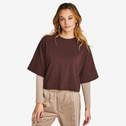 Women T-Shirts - adidas Adicolor Essentials - Shadow Brown-Shadow Brown