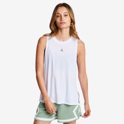 Damen Vests - Jordan Diamond - White-White