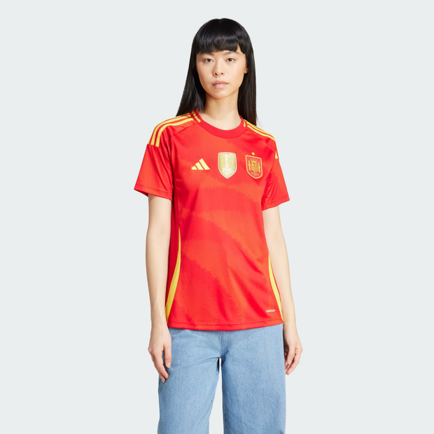 Image of Adidas Spain 24 Home female Maglie/Repliche - Rosso - Tela di cotone - Foot Locker035