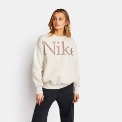 Damen Sweatshirts - Nike Phoenix Os - Lt Orewood Brn-Smokey Mauve