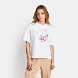 Women T-Shirts - Nike Gfx - White-White-Adobe