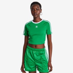 Femme T-Shirts - adidas Adicolor Classics 3-Stripes - Green-Green