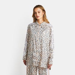 Femme Sweats - adidas Originals Leopard Luxe - Wonder White-Wonder White