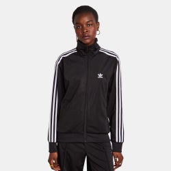 Femme Vestes Zippees - adidas Firebird Loose - Black-Black