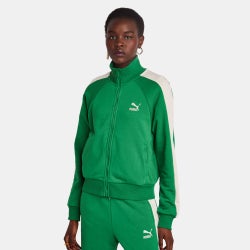 Femme Vestes Zippees - Puma T7 - Archive Green-Archive Green