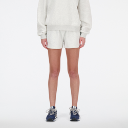 Women Shorts - New Balance Essentials - Grey-Grey