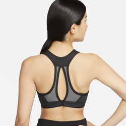 Femme Debardeurs & Brassieres - Nike Swoosh High Support Non-padded Adjustable - Black-Iron Grey-White