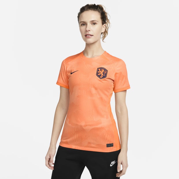 Image of Nike Netherlands 2023 Stadium Home female Maglie/Repliche - Arancione - Cotone Intessuto - Foot Locker035