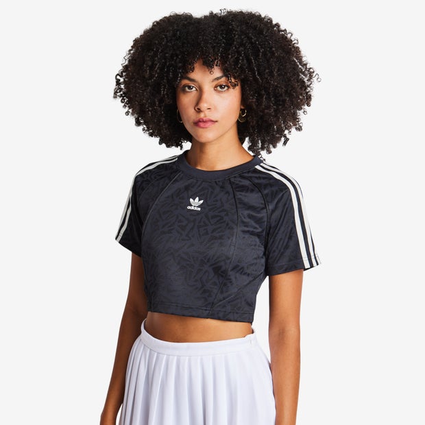 Adidas Baby Jersey Damen T-Shirts - Schwarz - Größe: 36/S - Foot Locker