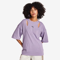 Femme T-Shirts - Puma Dare To Cut Out - Pale Plum-Pale Plum