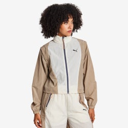 Women Track Tops - Puma Dare To Modular - Alpine Snow-Oak Branch