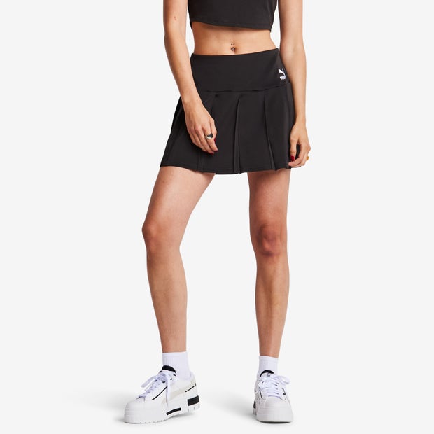 Puma Better Classics Pleated Mini female Gonne - Nero - Poly Jersey - Foot Locker