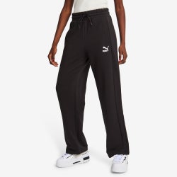 Women Pants - Puma T7 Herringbone High Waist - Black-Black