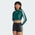 adidas 3-Stripes Cropped Long-sleeve - Damen T-Shirts Collegiate Green-Collegiate Green